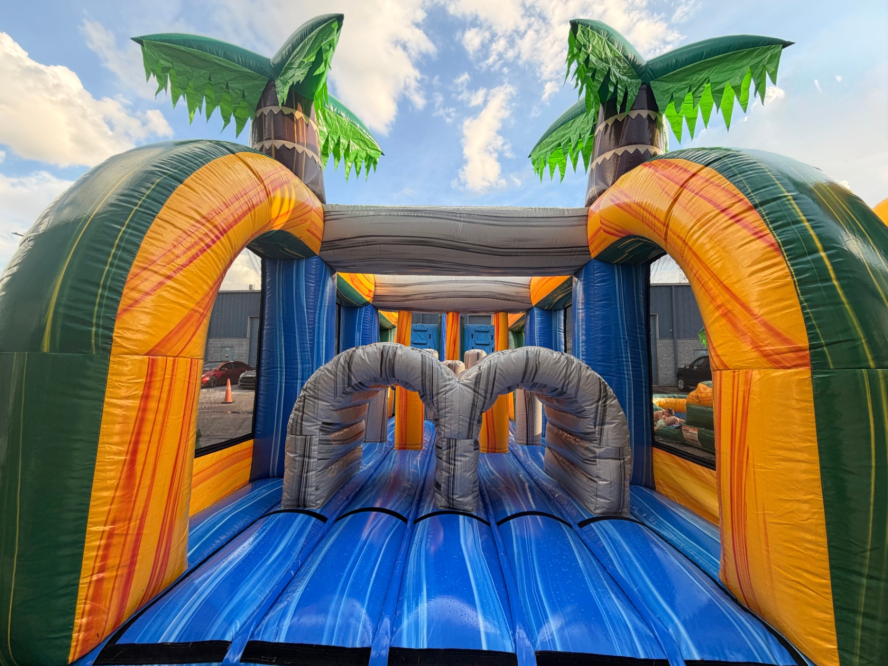 Same inflatable interior fully cleaned, vinyl wiped down, dry, and ready for the next event
